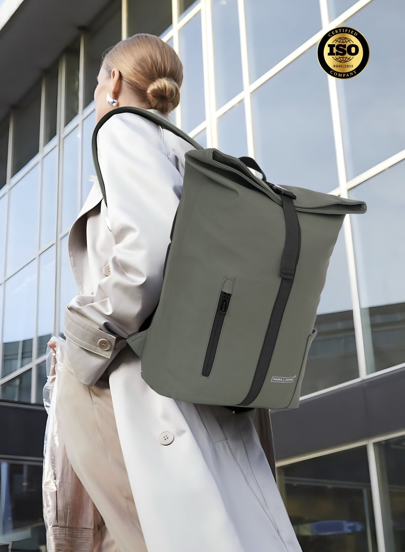 بارا جون حقيبة ظهر باراجون UrbanShift للابتوب مقاس 17 بوصة | حقيبة سفر أنيقة من البوليستر المطلي بـ PU للرجال - Image 5